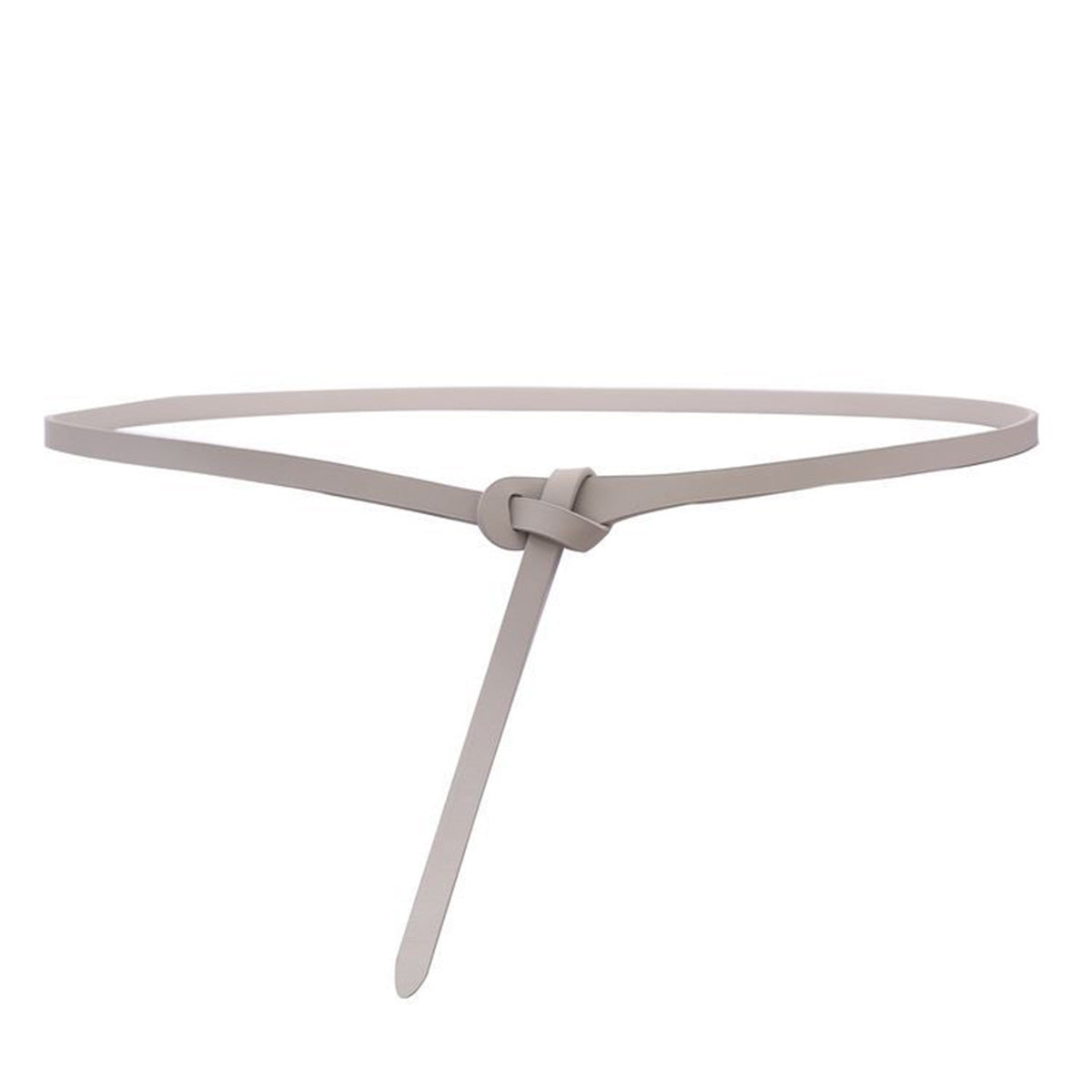 Simple Leather Knotted Thin Belt