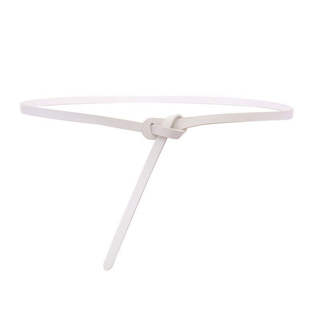 Simple Leather Knotted Thin Belt