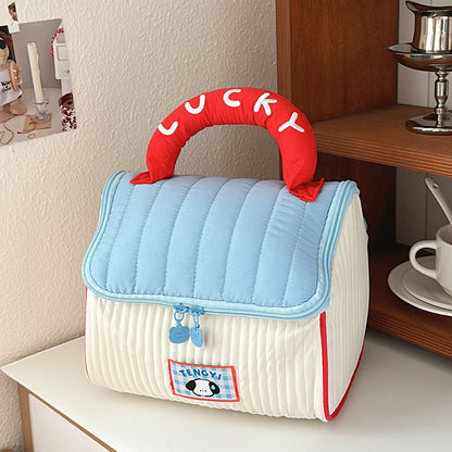 Cute Little House Cosmetic Bag Large Capacity Skin Care Storage Toiletries Bag