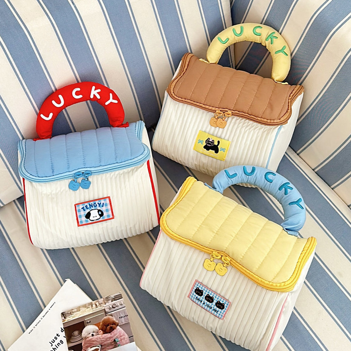 Cute Little House Cosmetic Bag Large Capacity Skin Care Storage Toiletries Bag