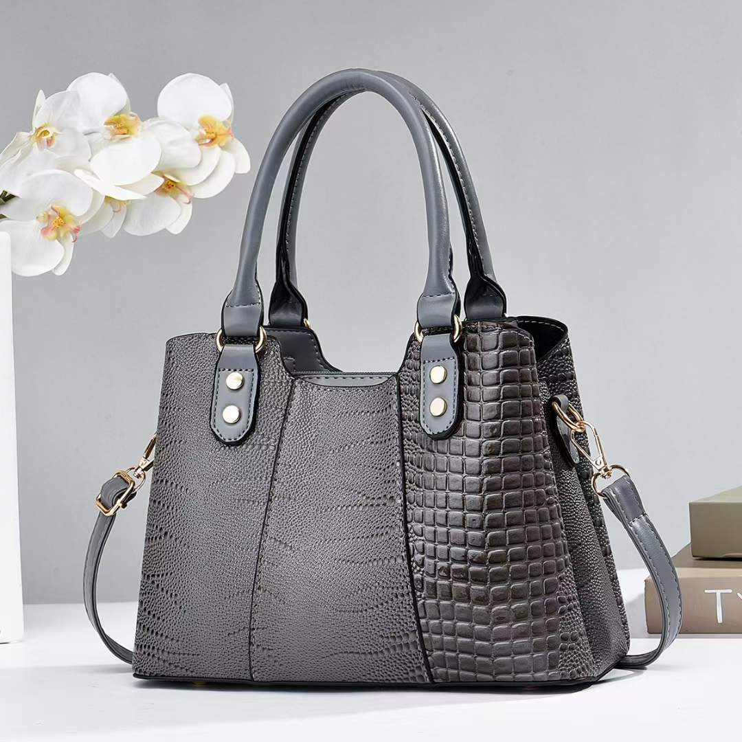 Luxury Alligator Leather Women Handbag Shoulder Bag Ladies Tote Bag