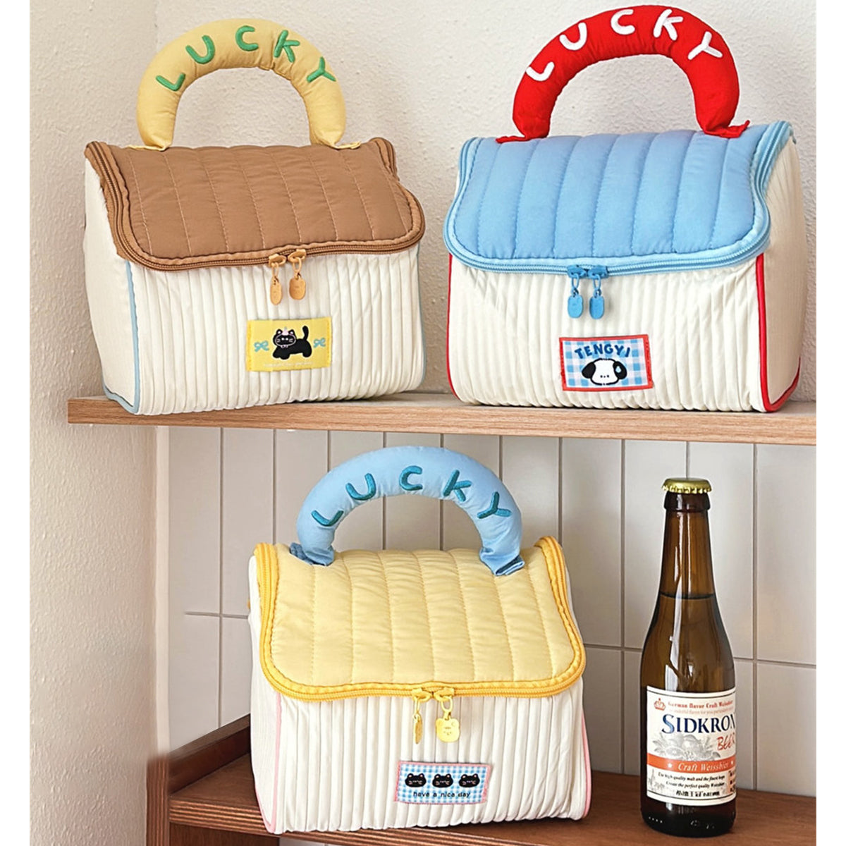 Cute Little House Cosmetic Bag Large Capacity Skin Care Storage Toiletries Bag