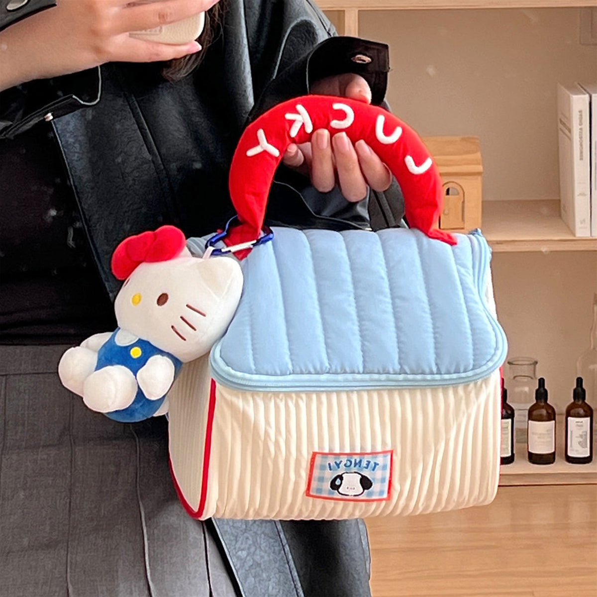 Cute Little House Cosmetic Bag Large Capacity Skin Care Storage Toiletries Bag