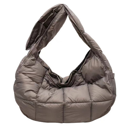 Women's Tote Bag Square Large Capacity Down Cotton Crossbody Bag