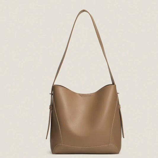 Ladies Bucket Tote Bag Large Capacity Single Shoulder Bag Crossbody Handbag