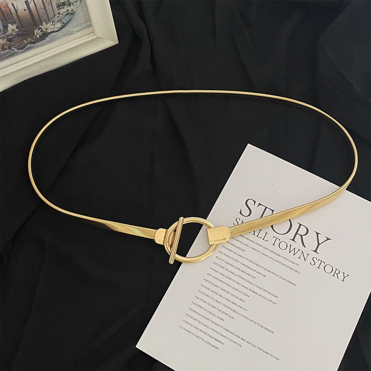 Elastic Waist Belt for Women with Skirt, Waist-tightening Belt