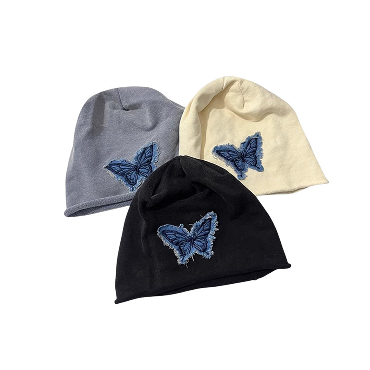 Korean Casual Denim Butterfly Hat