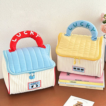 Cute Little House Cosmetic Bag Large Capacity Skin Care Storage Toiletries Bag