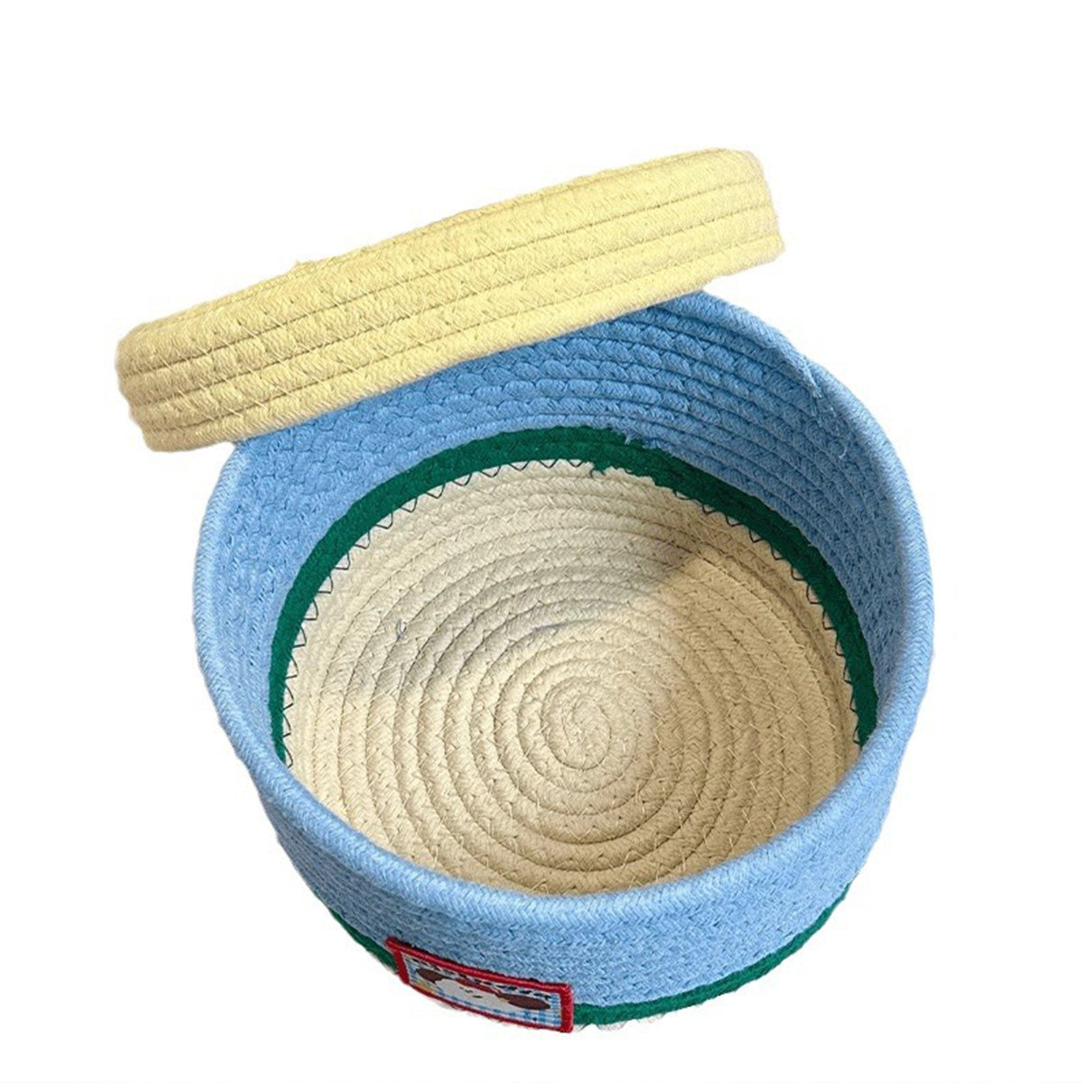 Desktop Woven Storage Basket Cartoon Snack Basket