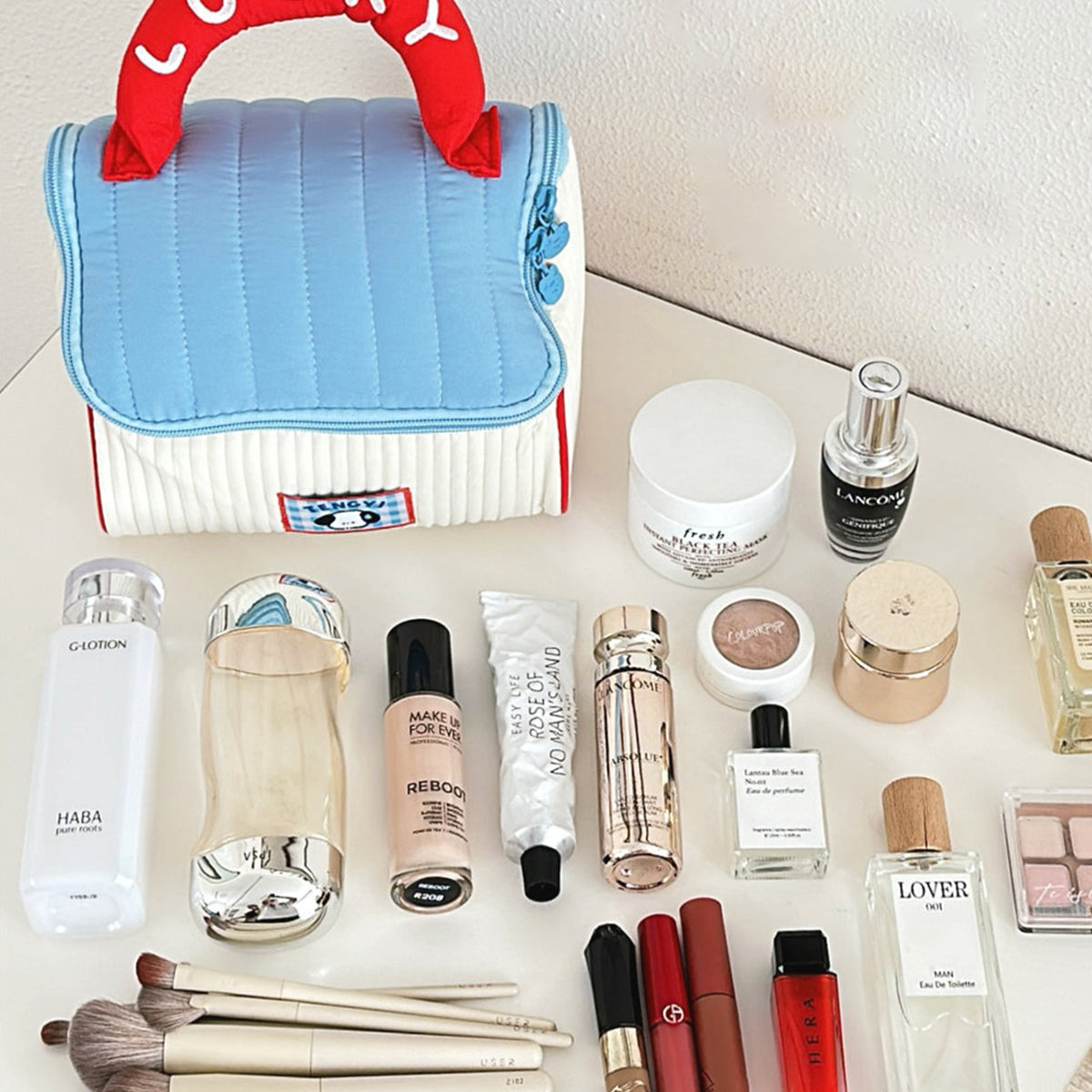 Cute Little House Cosmetic Bag Large Capacity Skin Care Storage Toiletries Bag
