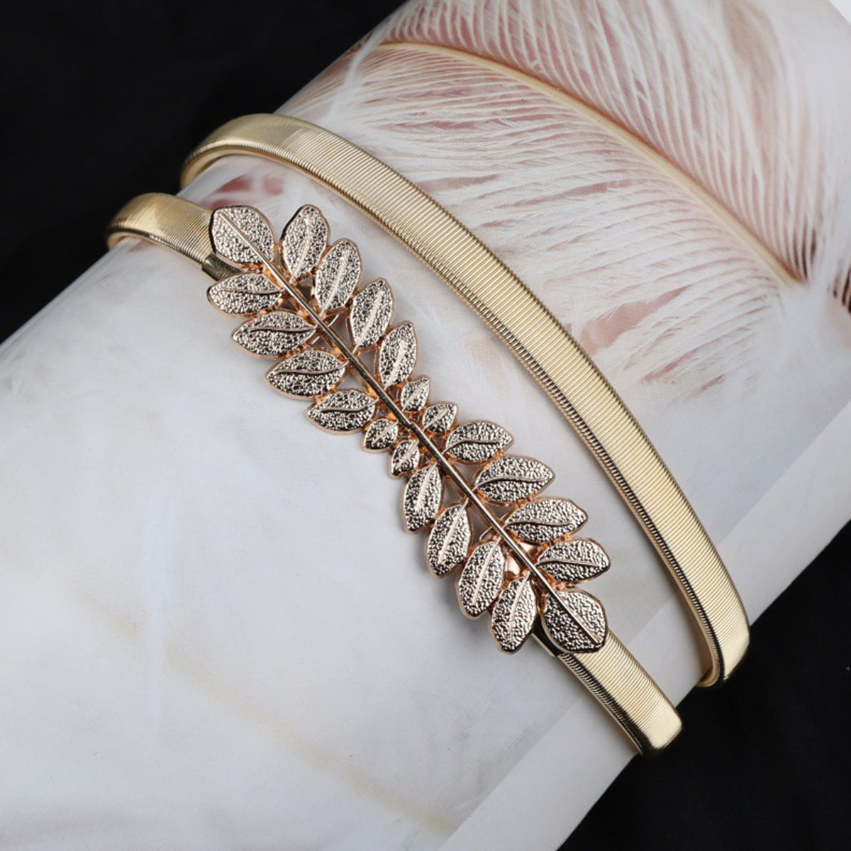 Elastic Waist Belt for Women with Skirt, Waist-tightening Belt