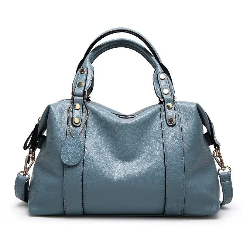 Women's Fashion Style Soft Leather Tote Bag Lady Large Shoulder Bag Girls Designer Handbags
