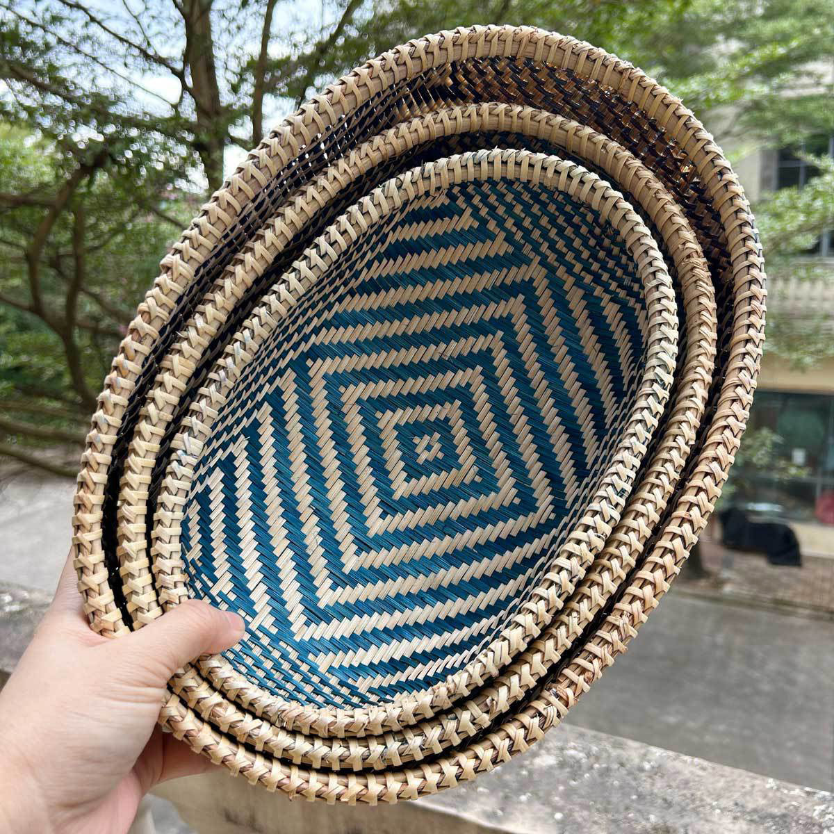 Bamboo Storage Basket, Dustpan, Bamboo Basket, Bamboo Sieve
