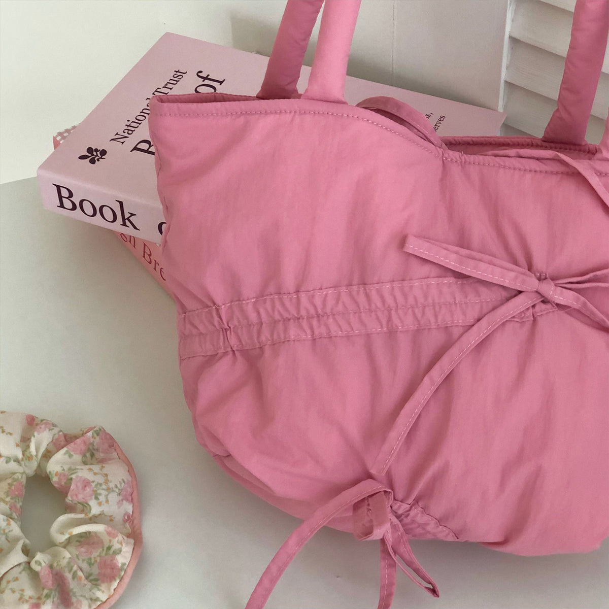 Summer Pleated Cute Handbag Commuter Tote Bag