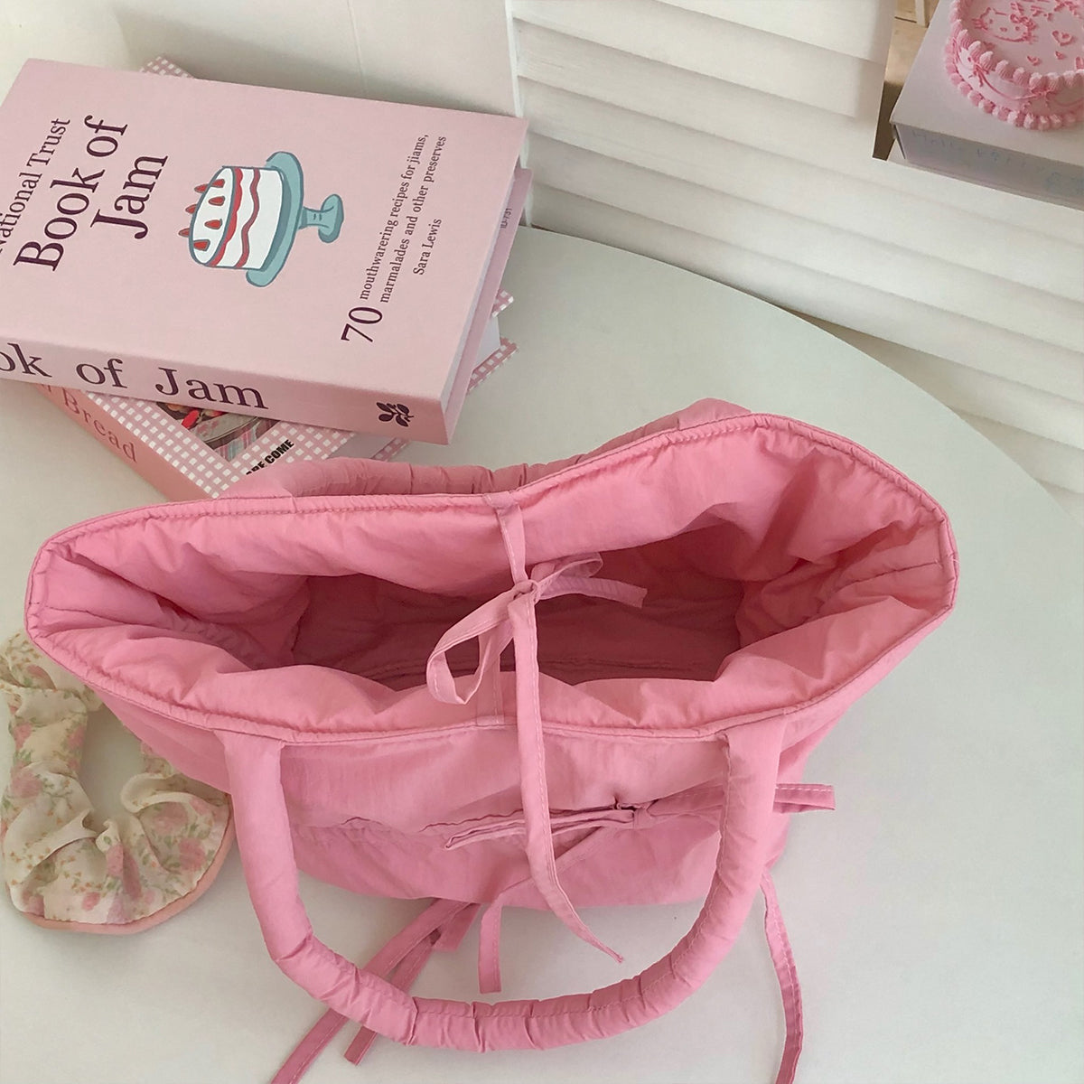 Summer Pleated Cute Handbag Commuter Tote Bag