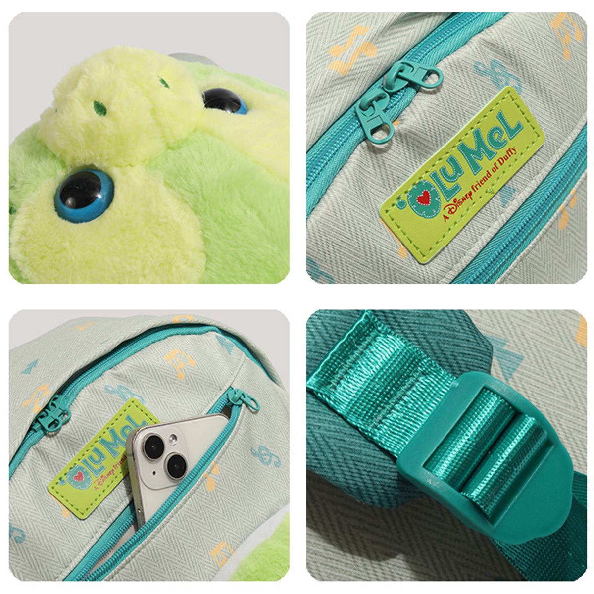 Ole Mira Turtle Plush Large Capacity Backpack