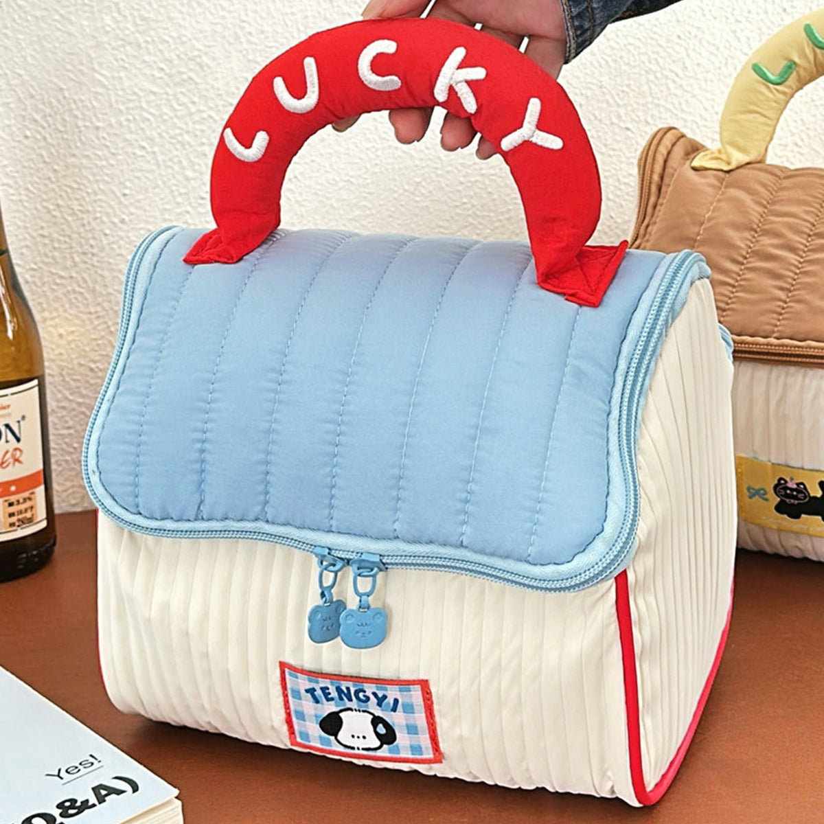 Cute Little House Cosmetic Bag Large Capacity Skin Care Storage Toiletries Bag