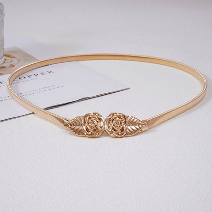 Women's Fashion High-end Metal Belt