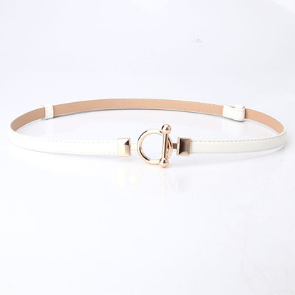 Women's Adjustable Leather Decorative Belt
